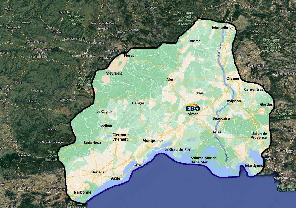 Zone d'intervention en Occitanie